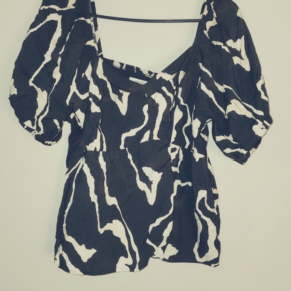 Black and White Women's Top